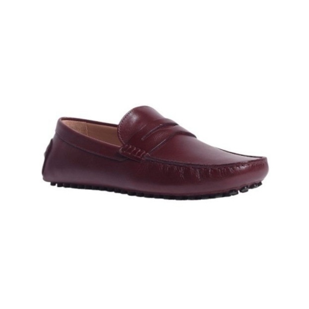Carlos by Carlos Santana Ritchie Penny Loafer‎ Burgundy Leather Slip-On 9.5